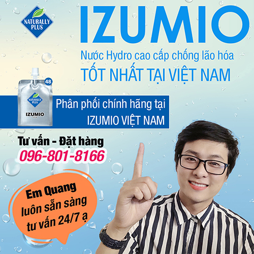 IZUMIO-Nước uống thần kỳ giàu hydro izumio bán chạy số 1 ở Nhật Bản - Đạt hiệu quả rõ rệt sau một liệu trình 25